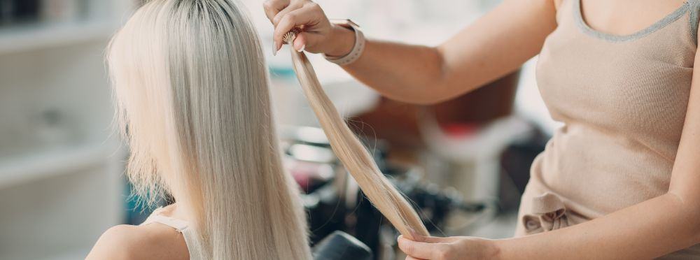 Attaching Hair Extensions with Bonding