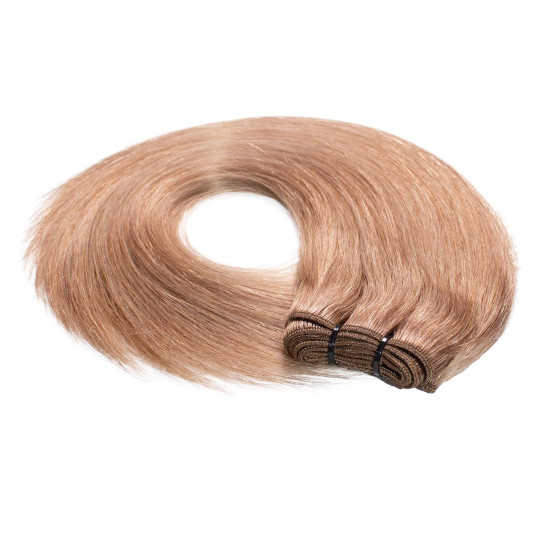 Tresse glatt Q3 #12 40cm #8/01 Hellblond Natur-Asch