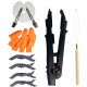 Starter set for bonding extensions including heat pliers and accessories