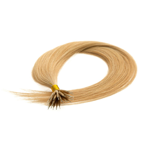 Premium Nanoring Extensions 40cm #9/31 Lichtblond Gold-Asch